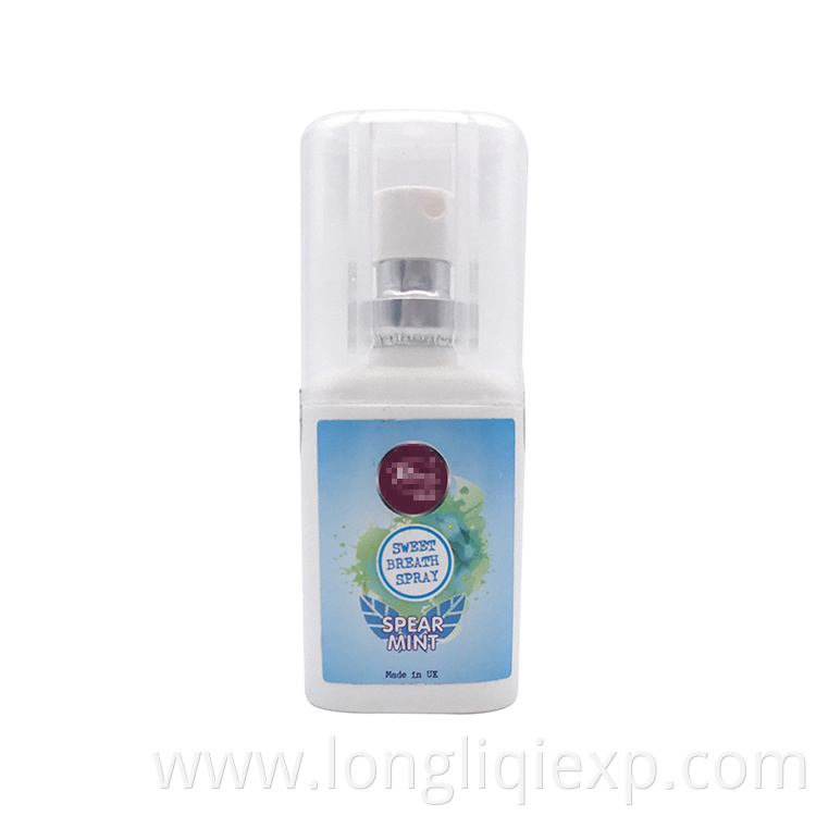 wholesale sugar free 20ml mint mouth breath freshener spray